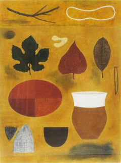 Ochre with Foliage