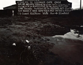 Facade with Protest Statement (1975) 3/20