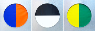Triptych with Colour and Black and White