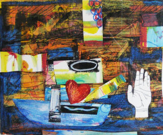 White Hand Collage