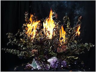 Burning Flowers with Amethyst