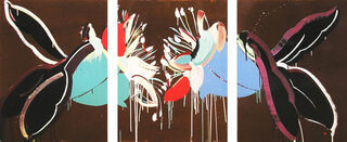 Untitled Triptych (Red Stamen)