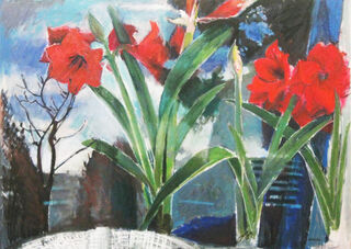 Amaryllis Reflections I